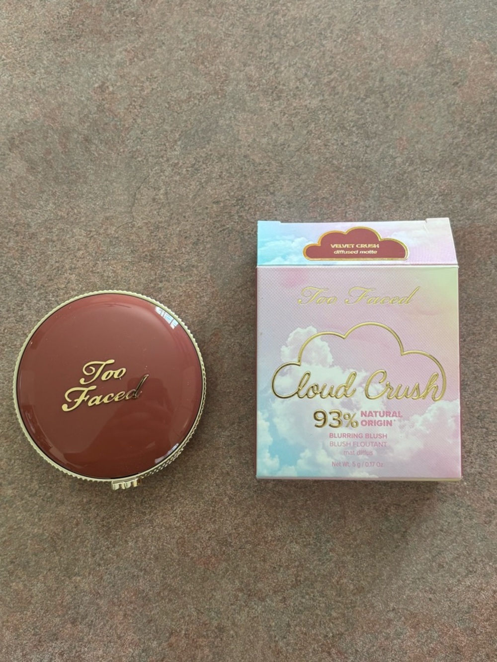 New, Too Faced Cloud Crush Blush in shade Velvet Crush